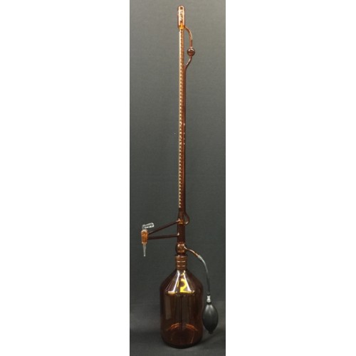 TG18302 Automatic Buret, Glass Stopcock, AMBER